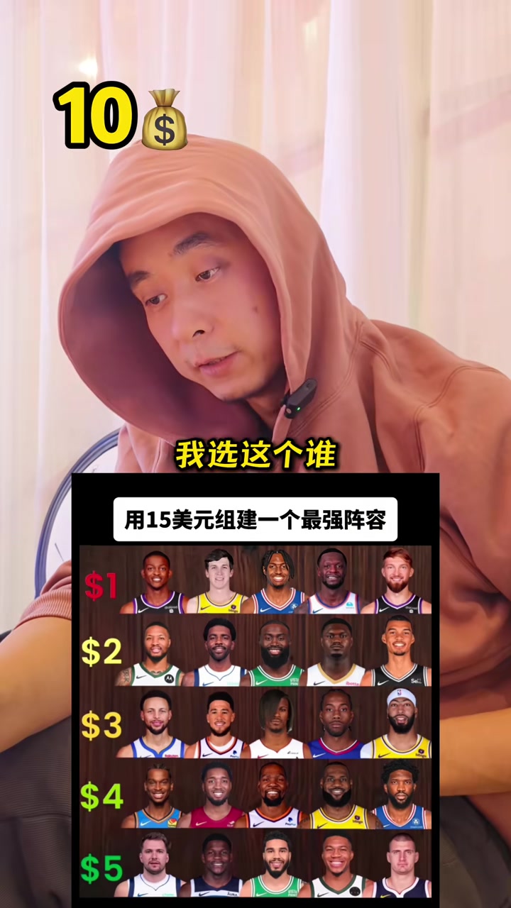 段冉：15美元組建最強陣容，你會怎么選？